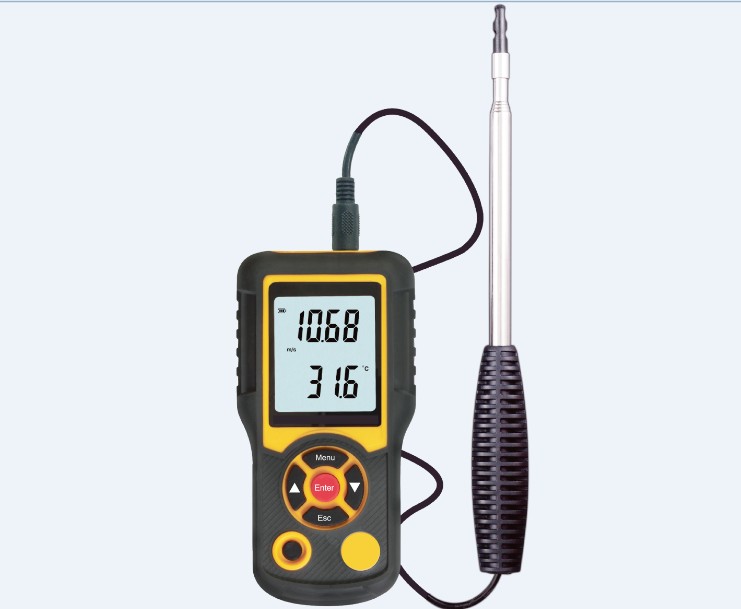 Professional Handheld CFM/CMM Thermo Anemometer