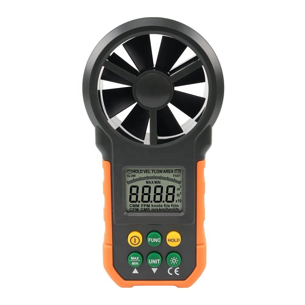 Portable digital anemometer
